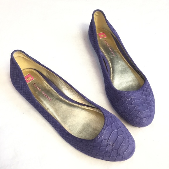 Elaine Turner Shoes - ❤️Elaine Turner Violet and Gold Snakeskin Flats